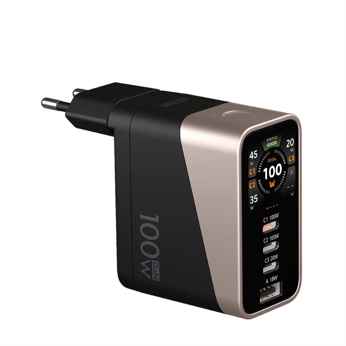 ATEN UP5100 100W 4P Smart Display Charger, GaN, 100W