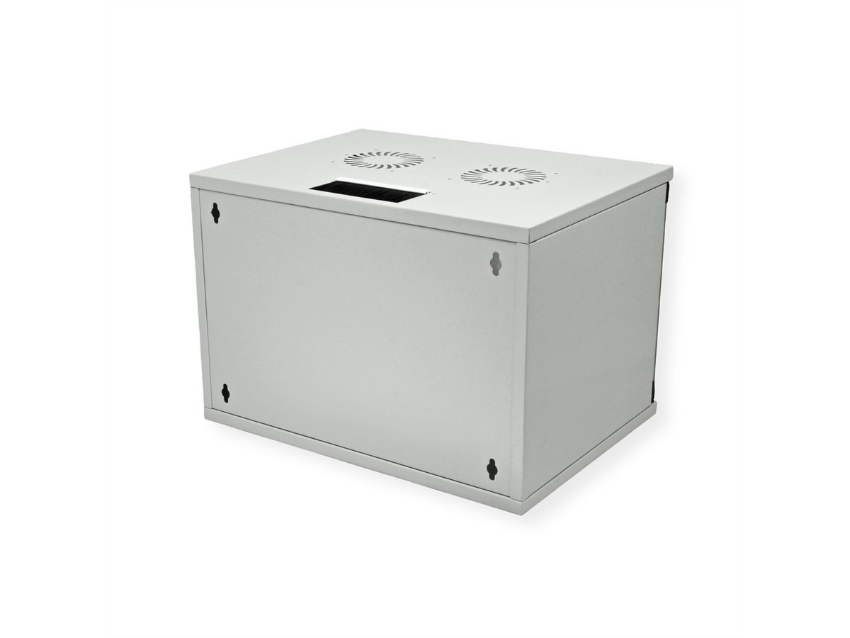 ROLINE 19-inch wandbehuizing Basic 7 U, 540x400 BxD Bouwpakket grijs