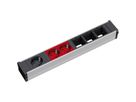BACHMANN CONI 1xCEE7/3 2xCEE7/3 red, earthing contact 1xblack+2xred
