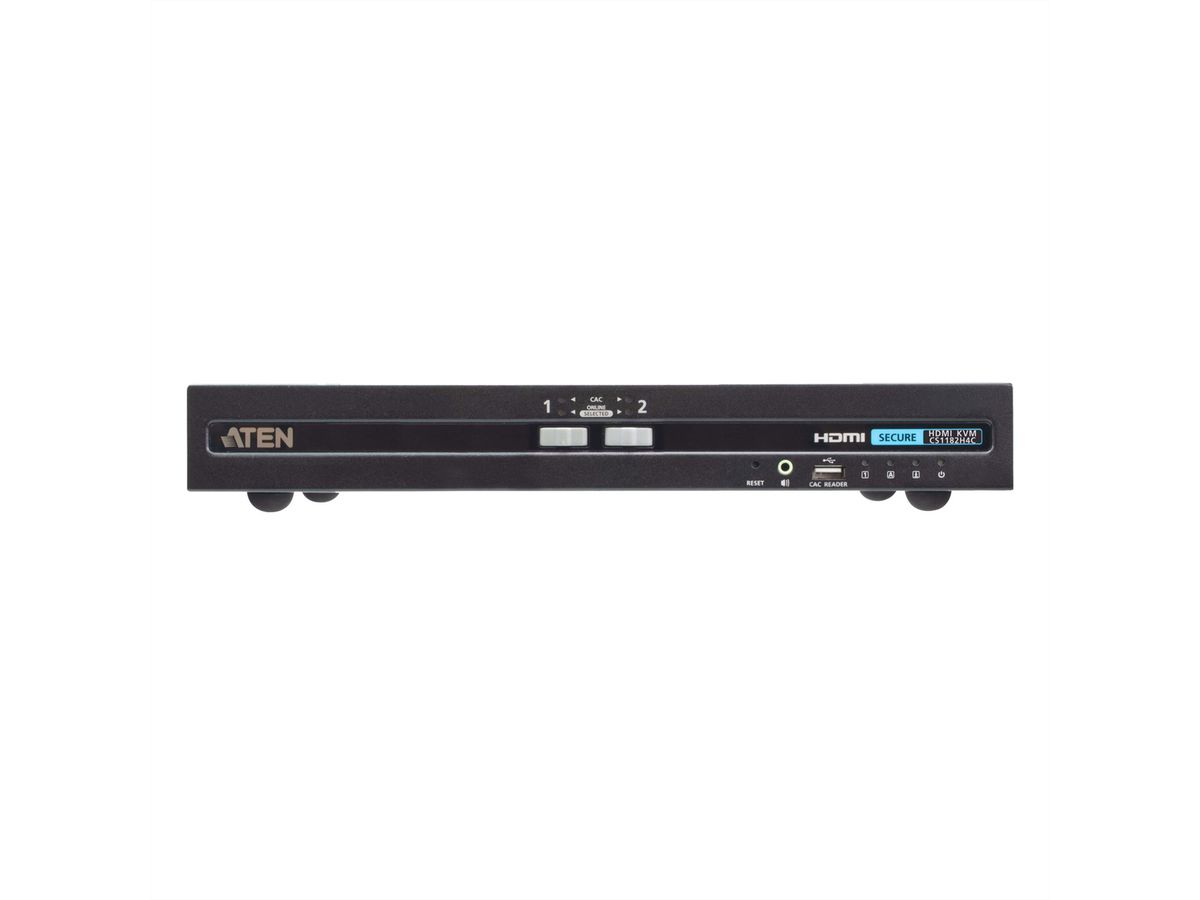 ATEN CS1182H4C 2-poorts 4K HDMI Secure KVM, met Card Reader PSD PP V4.0 conform