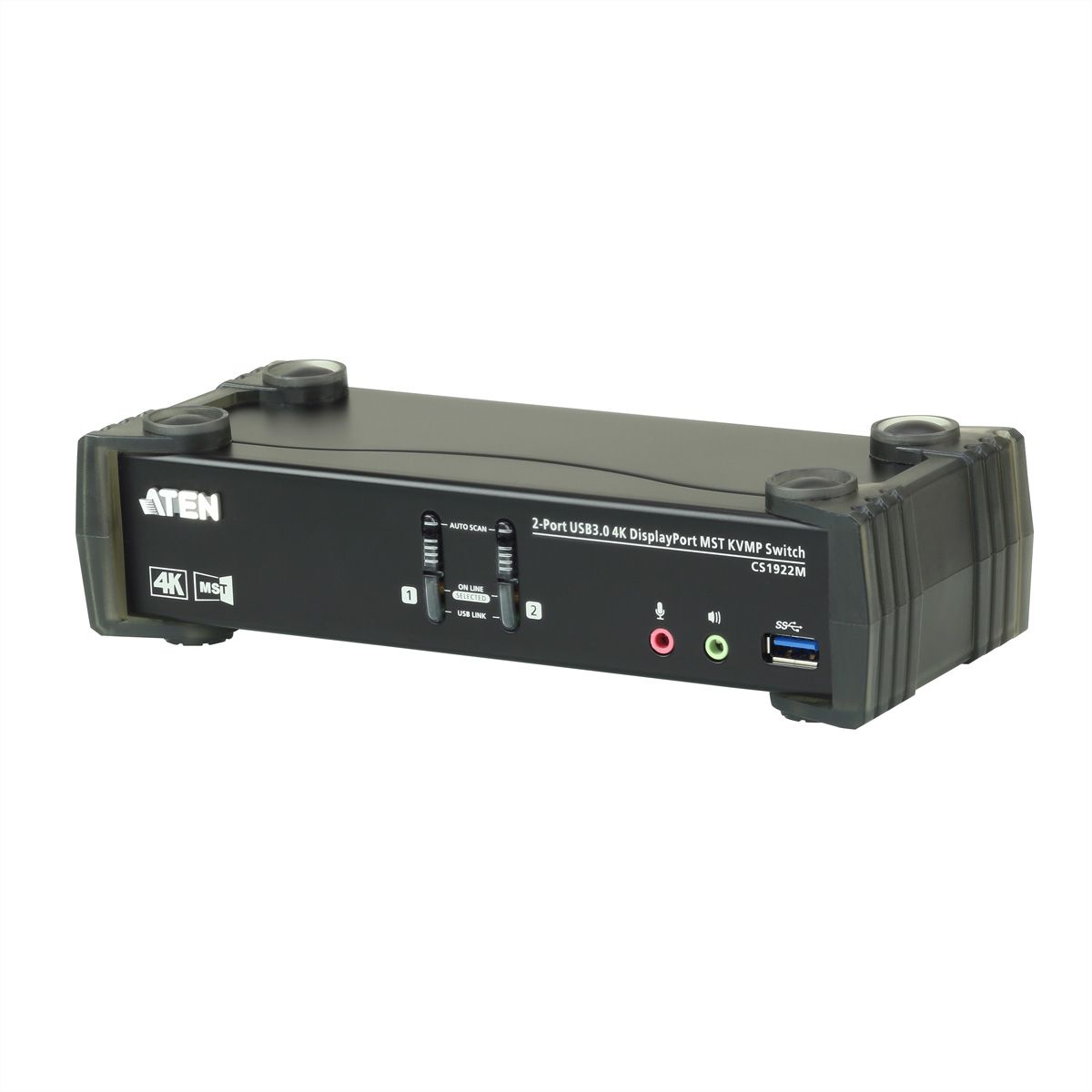 ATEN CS1922M 2-poorts USB 3.0 4K DisplayPort MST KVM switch
