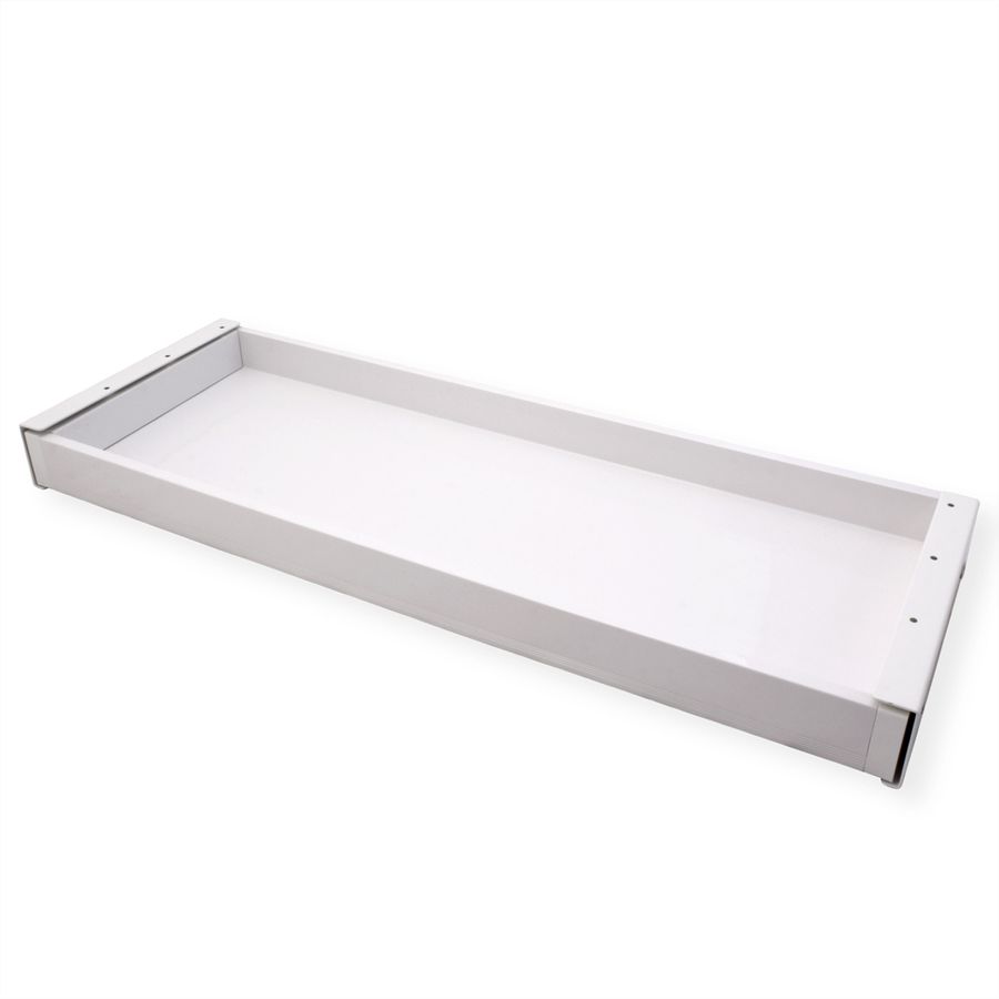VALUE Ultra-Slim Underdesk Mount Storage Drawer, 758 mm width, white