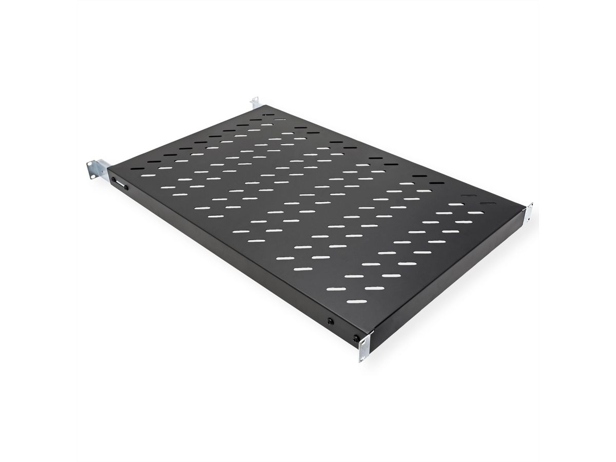 VALUE 19" plank 1HE variabele diepte, 440 x 700 mm, 50 kg draagvermogen