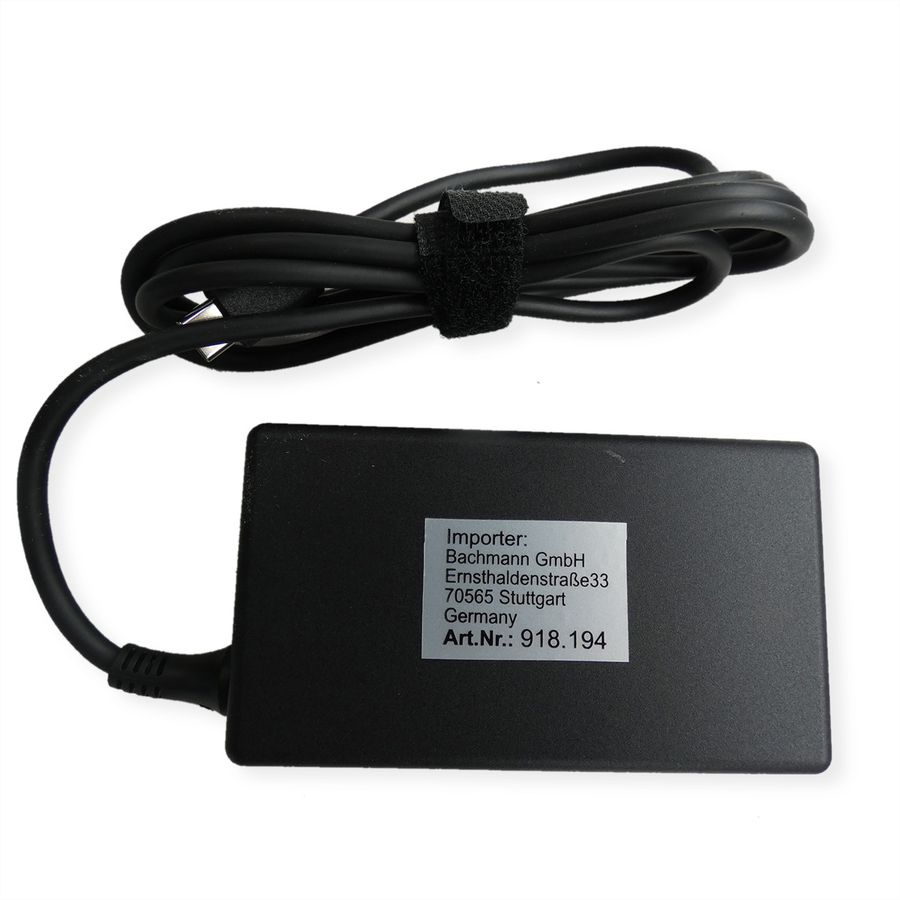 BACHMANN Oplaadadadapter 65W AC USB Type C