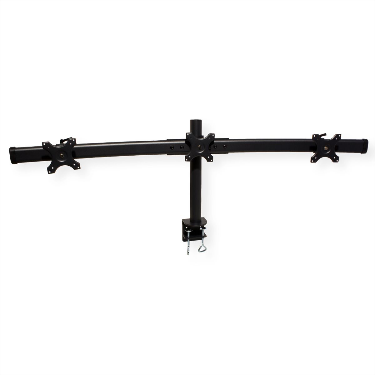 VALUE Drievoudige LCD-arm, tafelmontage, zwart