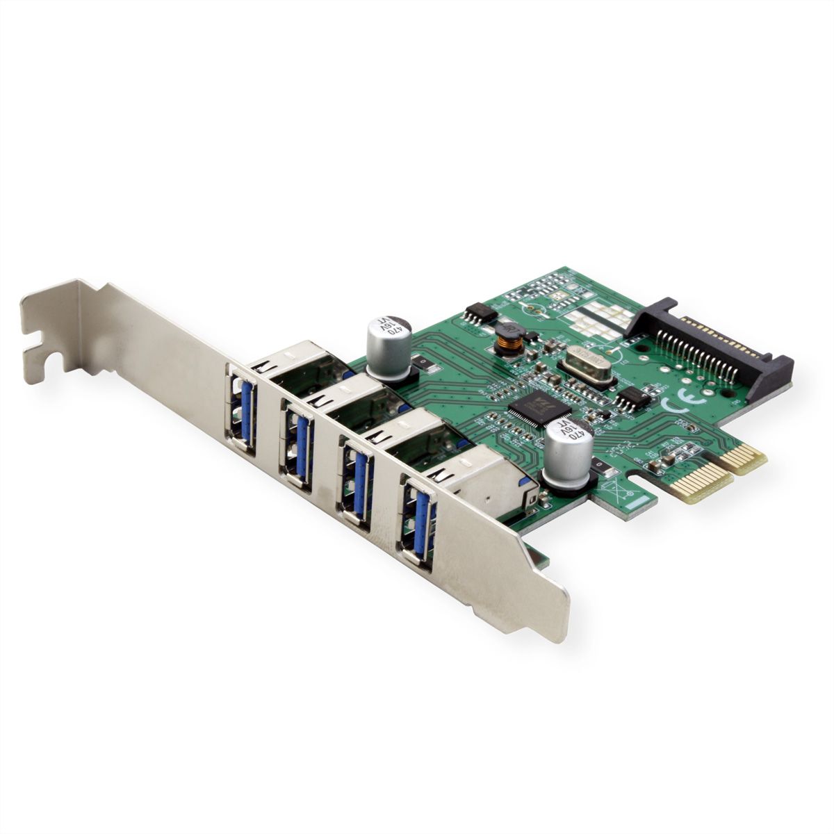 VALUE PCI-Express-Kaart, USB 3.2 Gen 1, 4 Poorts