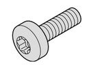 SCHROFF Kraagschroef, Torx M2,5 x 12,3 mm, Staal vernikkeld, 100 stuks