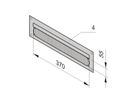 SCHROFF Cable Ducting for Novastar and Eurorack, RAL 7035, Screwed, 3 U