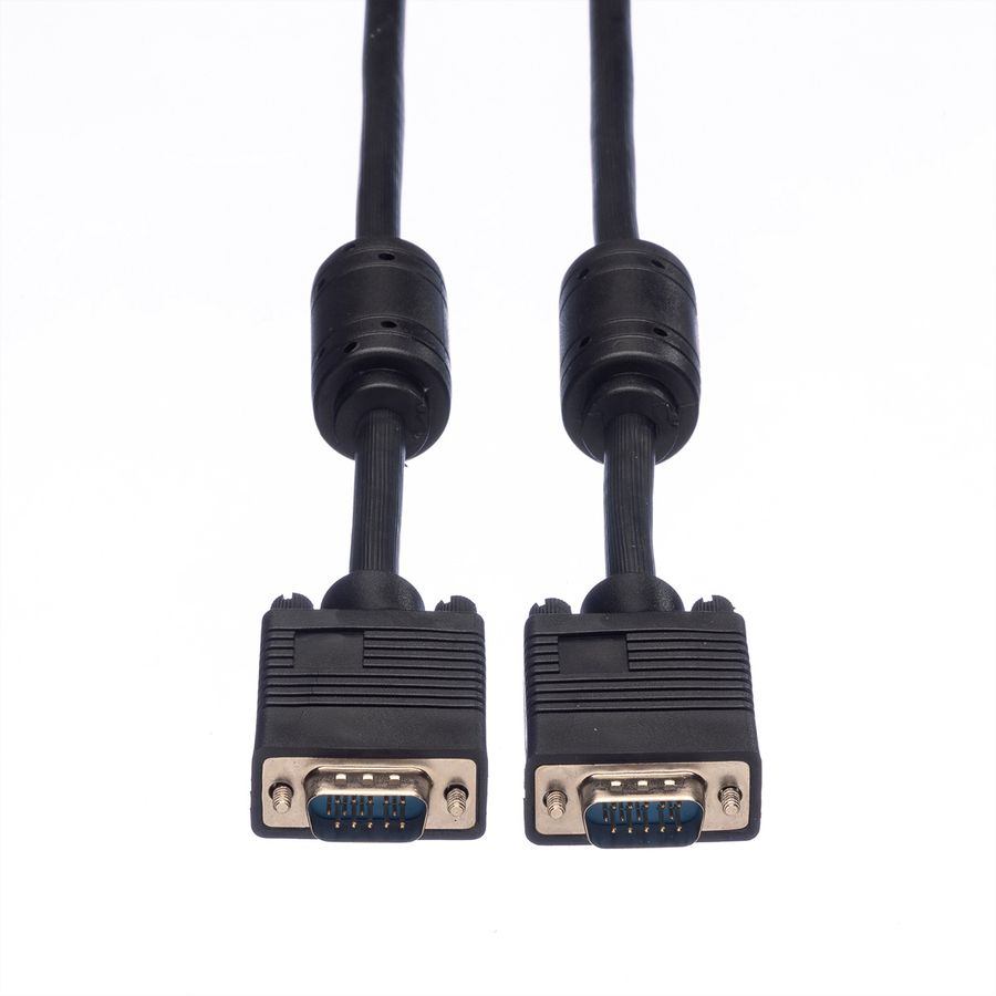 ROLINE SVGA kabel HD15 M/M met ferrietkern, 6 m
