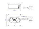 BACHMANN TWIST2 2xCEE7/3 2,0m AEH RAL9005 30GE angular