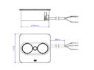 BACHMANN TWIST2 2xCEE7/3 2,0m AEH RAL9005 30GE hoekig