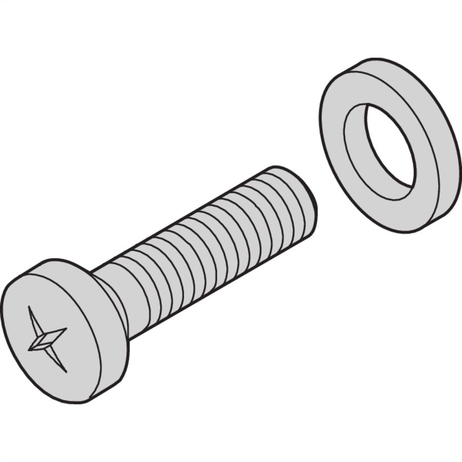 SCHROFF Screw (M5 x 10) and Washer (D5)