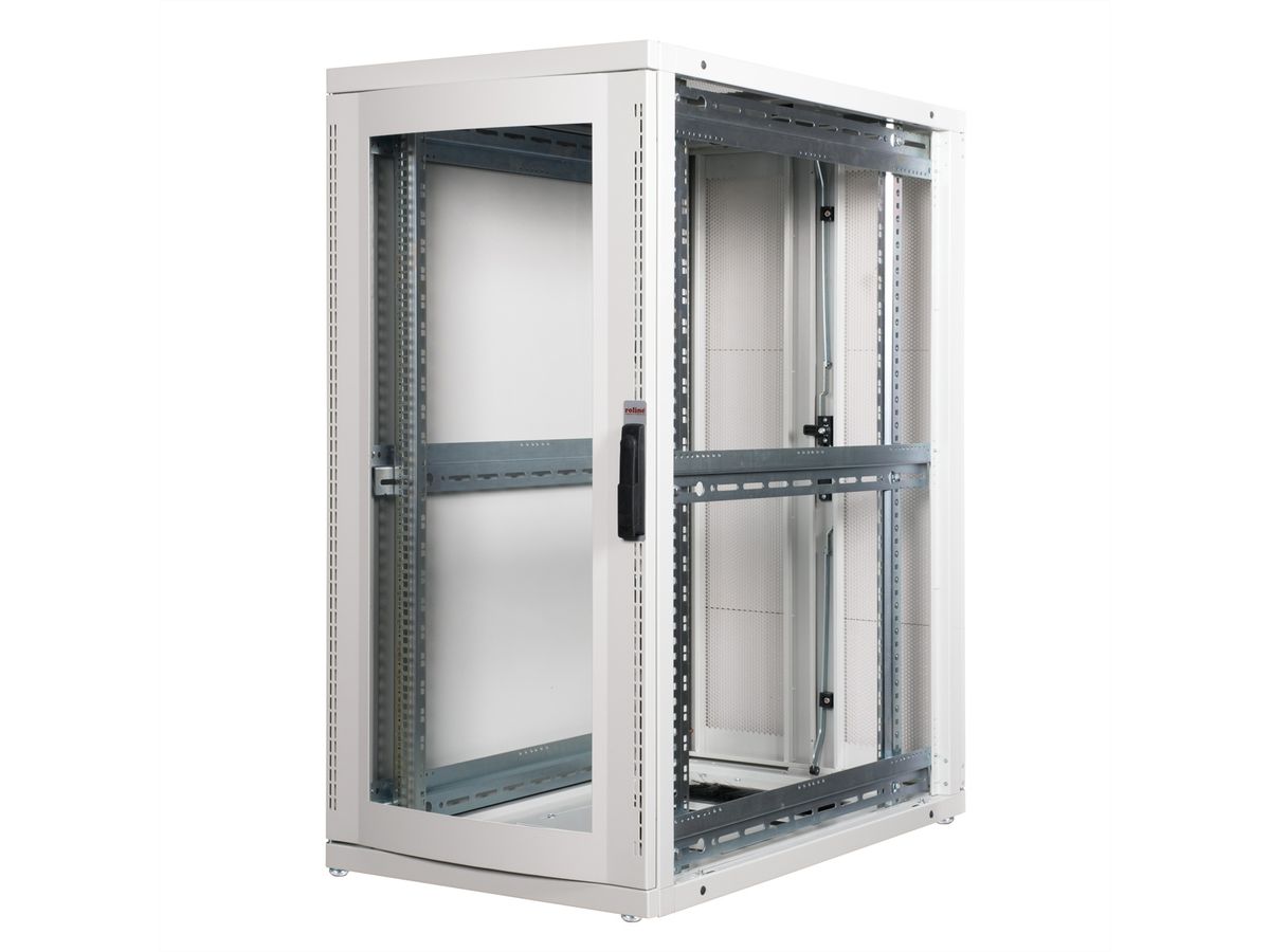 ROLINE 19-inch server rack Pro 26 U, 600x1000 WxD grey Plexiglas