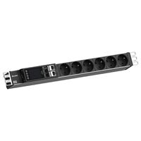 BACHMANN BN ESSENTIAL Metered 19" 6xUTE, L=2,0m CEE7/7
