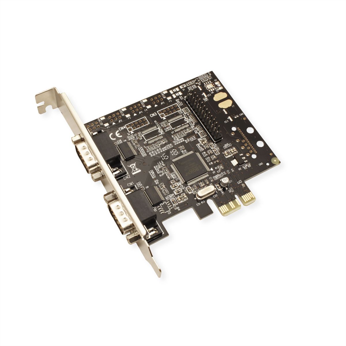 VALUE PCI-Express-Kaart, Serieel RS232, D-Sub 9, 2 Poorts, Parallel EPP/ECP2S, 1 Poort