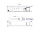 BACHMANN POWER FRAME 2xUTE 1xCM 1xUSB A/C 22W 0.2m GST18