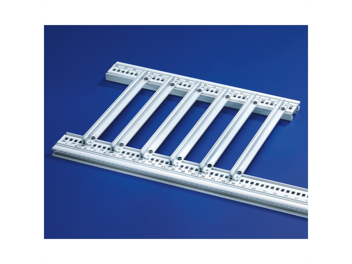 SCHROFF Guide Rail Accessory Type for Heavy PCBs, Extra Strong, Aluminum, 220 mm, 2 mm Groove Width, Silver