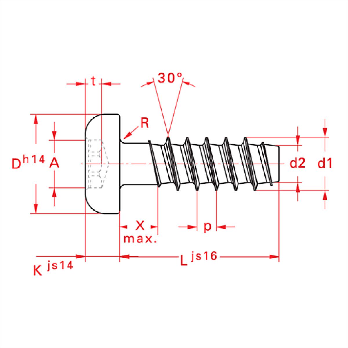 BACHMANN Torx T6 schroeven voor Custom modules     , 10 stuks