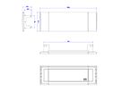 BACHMANN Power Frame Cover 3-way, black, for gluing into the table