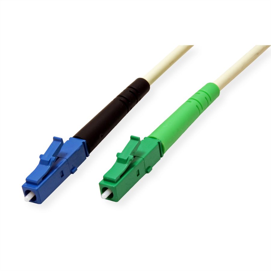 Fibre Optic Jumper Cable 9/125µm, LC UPC / LC APC, simplex, 5 m