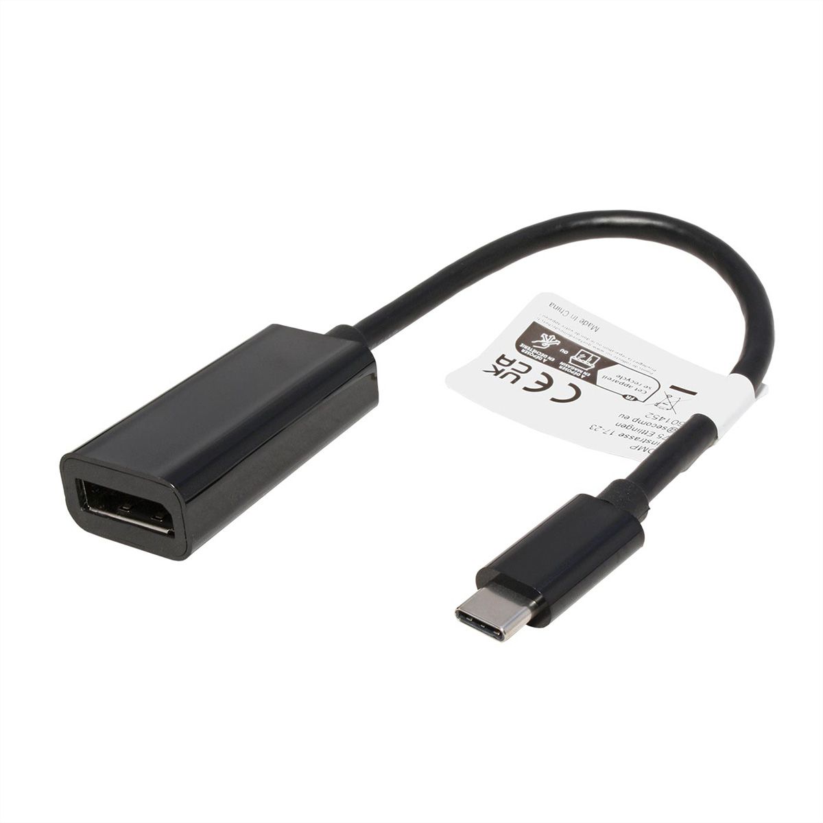 ROLINE Display-adapter USB type C - DP, Male/Female, 8K60