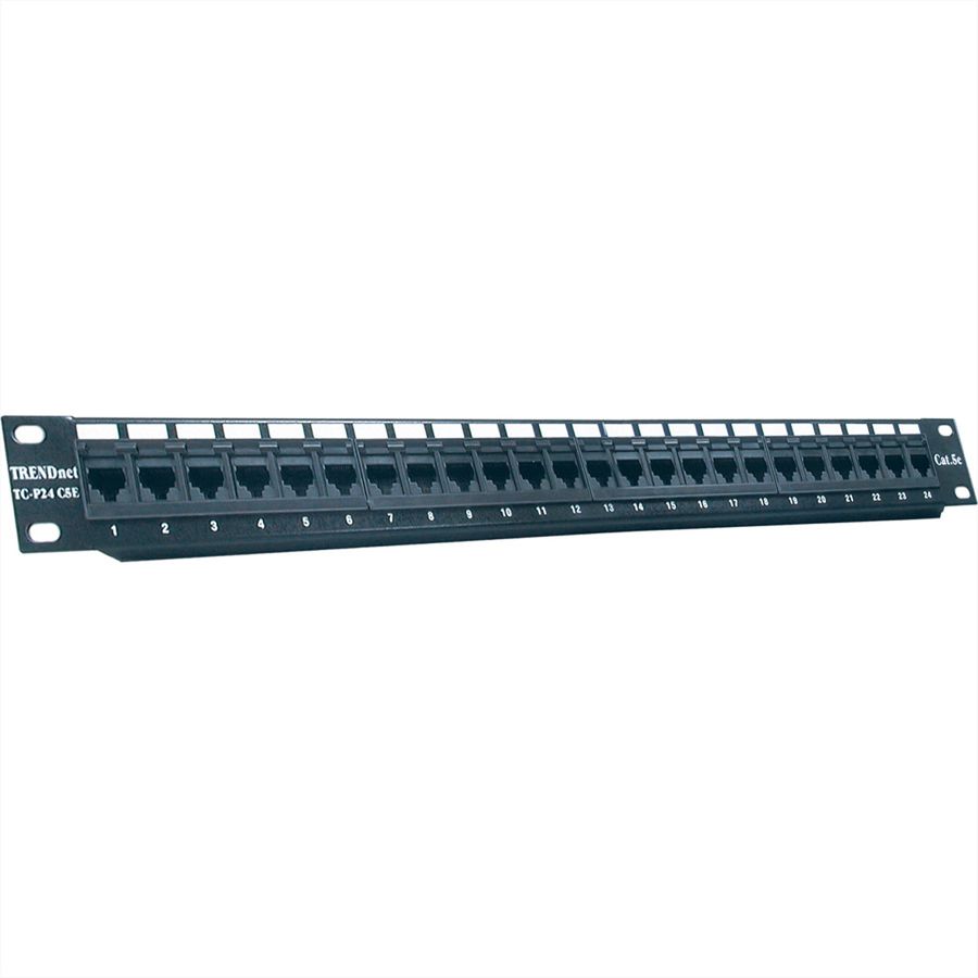 TREDNnet TC-P24C5E 24-port Cat5/5e Unshielded Patch Panel