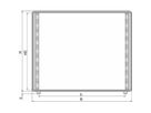 SCHROFF Comptec 19" Desktop behuizing, niet afgeschermd, Alu deksel, 12 HE, 84 HE, 400 mm