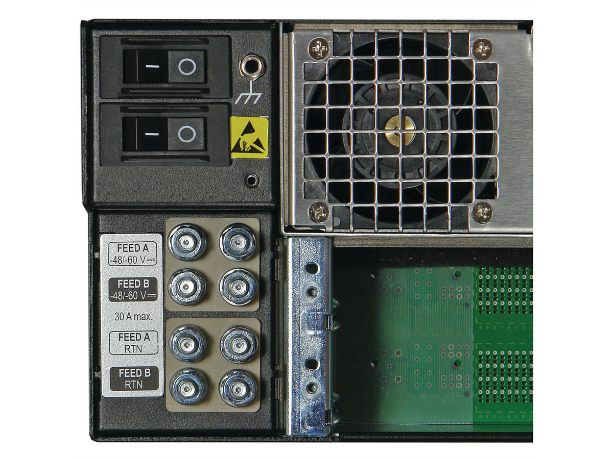 SCHROFF ATCA System 450/40 FTR Series, 2 Slot, DC, Hub/Hub, Bussed IPMB