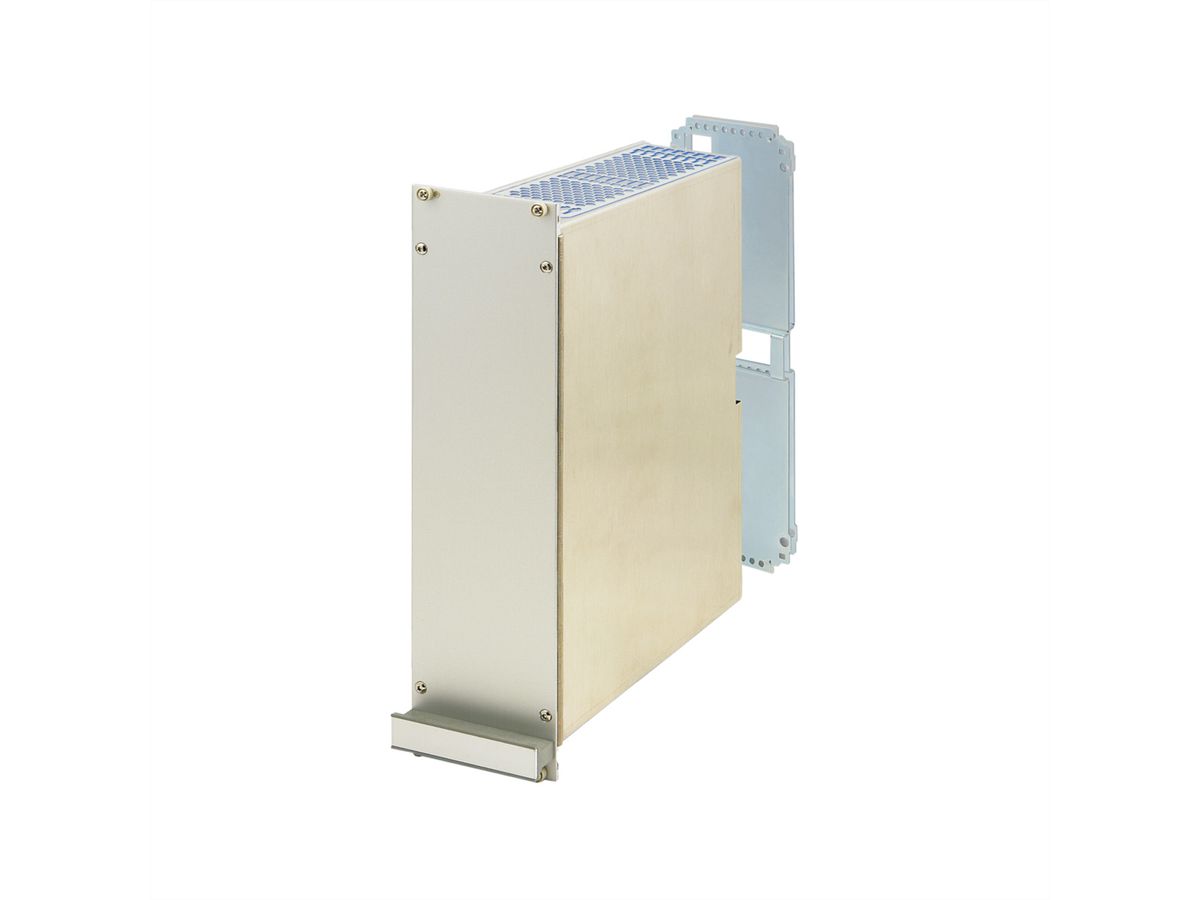 SCHROFF Insteekeenheid met frame PRO-Set, Afgeschermd, geperforeerd, 1 Connector, 6 HE, 42 HE, 167 mm