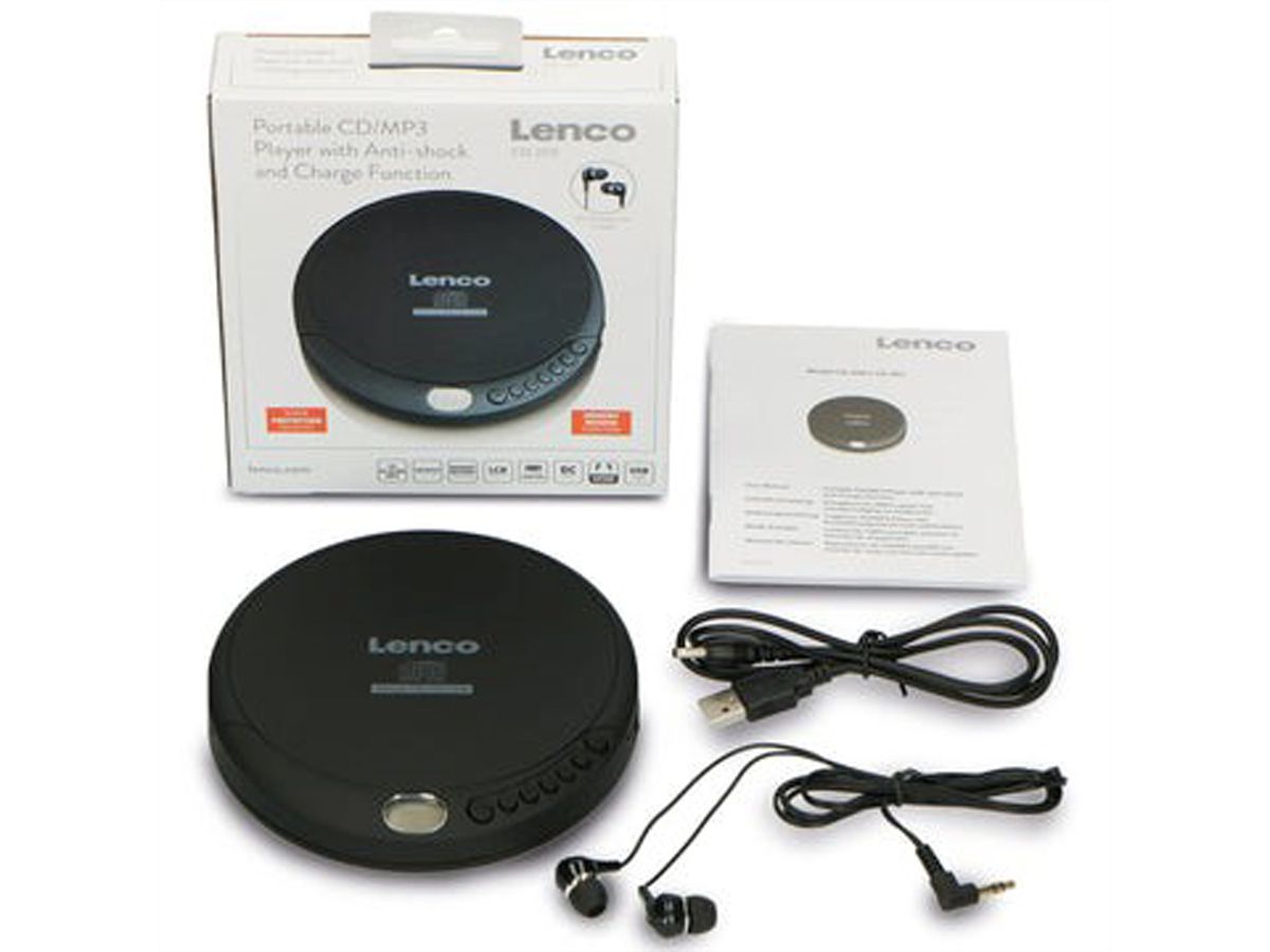 LENCO Lenco CD-011 Portable Discman CD Player Blue