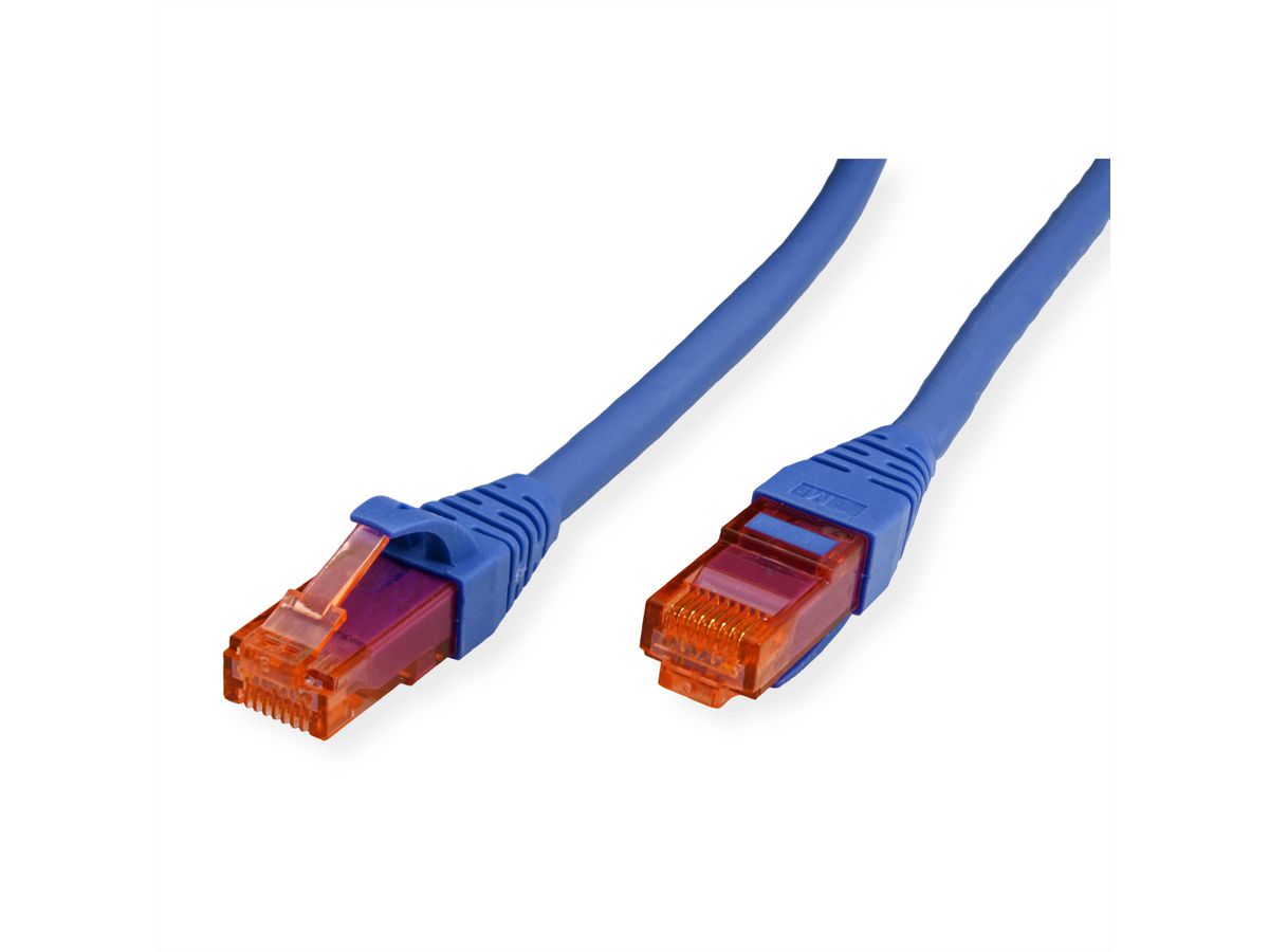 ROLINE UTP Cable Cat.6 Component Level, LSOH, blue, 1 m