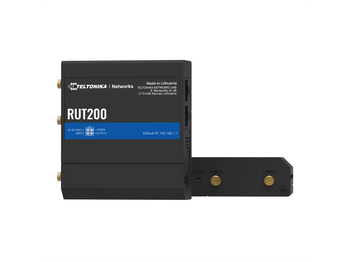 TELTONIKA RUT200 LTE/4G/3G/2G WiFi industriële router