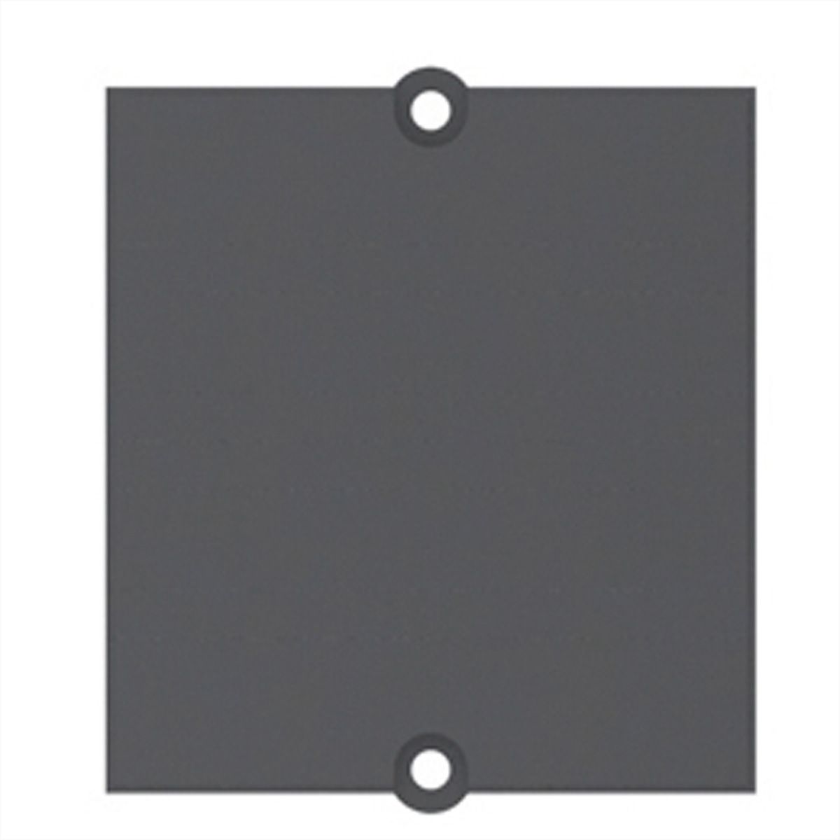 BACHMANN custom module blind deksel met schroefdome, zwart