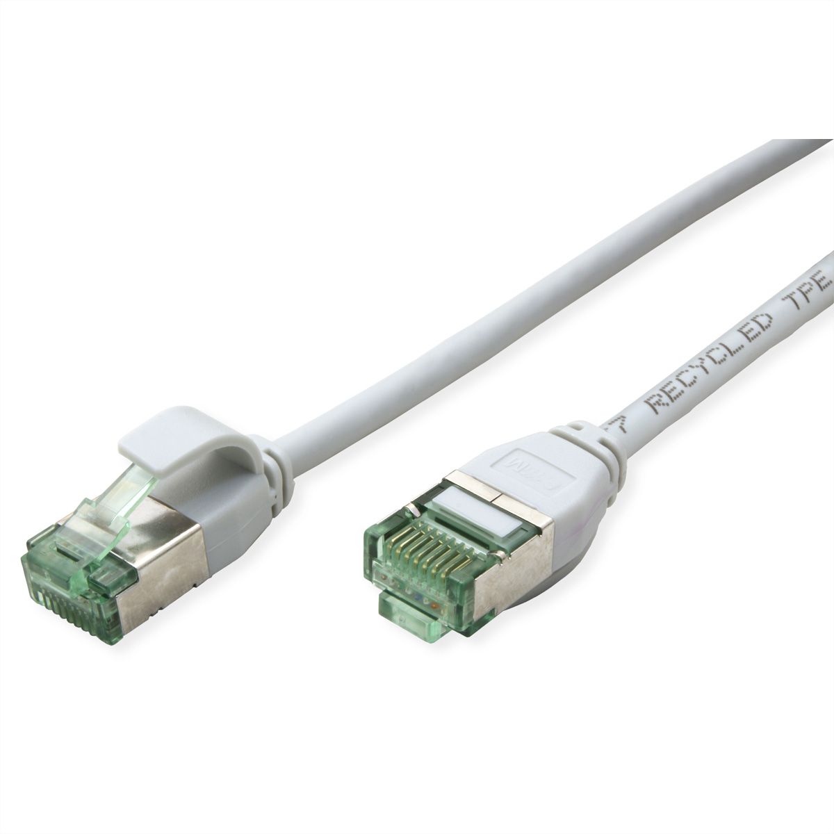 ROLINE RM U/FTP DataCentre patchkabel Cat.6A (Klasse EA), extra dun, grijs, 0,3 m