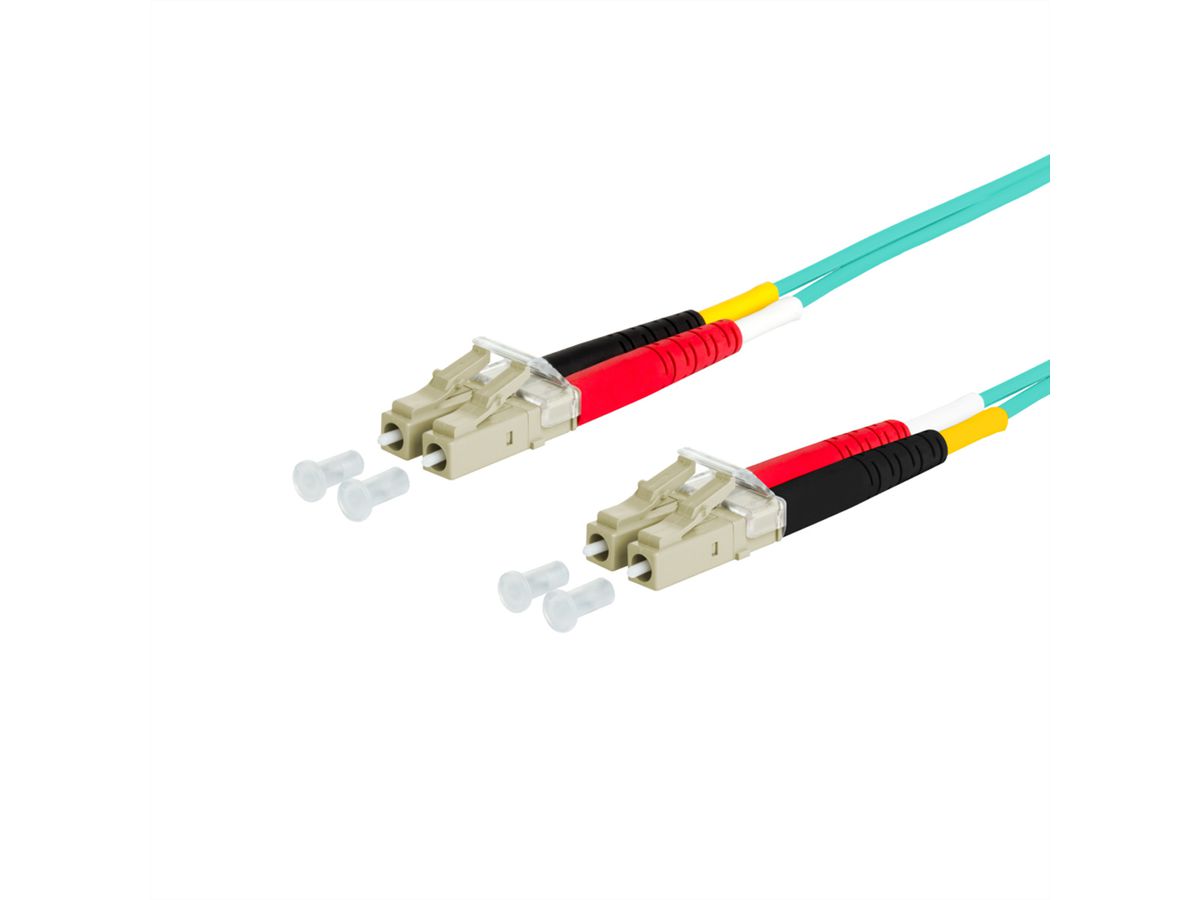 METZ CONNECT OpDAT patch cord, LC-D/LC-D OM3, 7.5 m