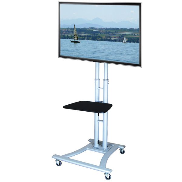 VALUE LCD/TV rolstandaard, tot 50 kg (27" tot 60"), zilver