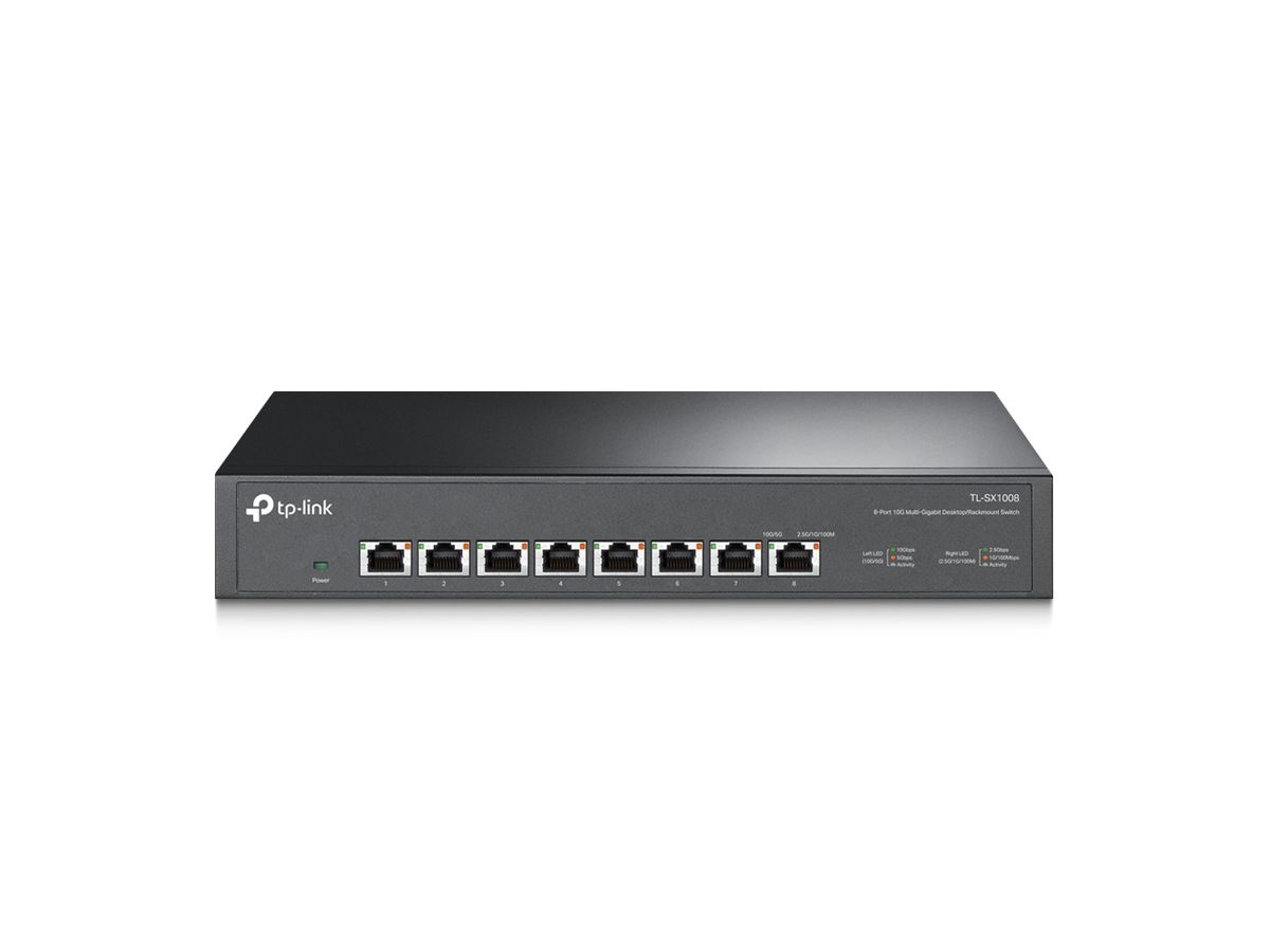 TP-Link TL-SX1008 netwerk-switch Unmanaged 10G Ethernet (100/1000/10000) 1U Zwart