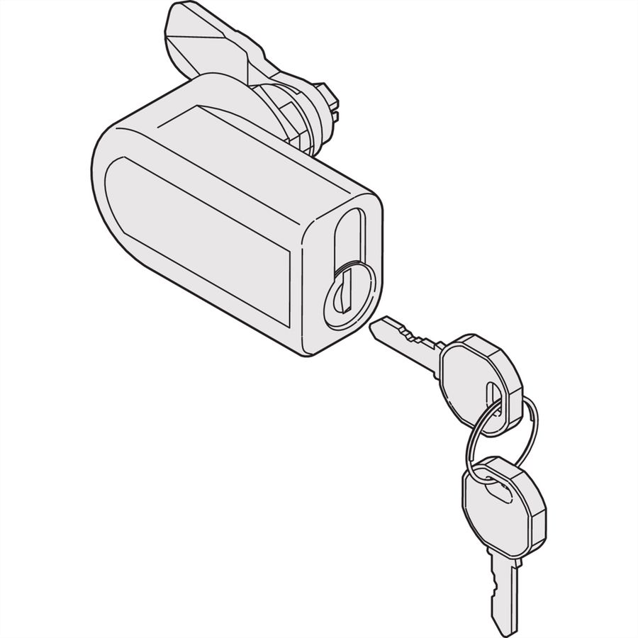 SCHROFF Aisle Containment Lock for Manual  Sliding Door
