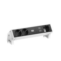 BACHMANN DESK2 2xprotective contact USB A&C, USB Charger 22W 1xABD 0.2m GST18 white