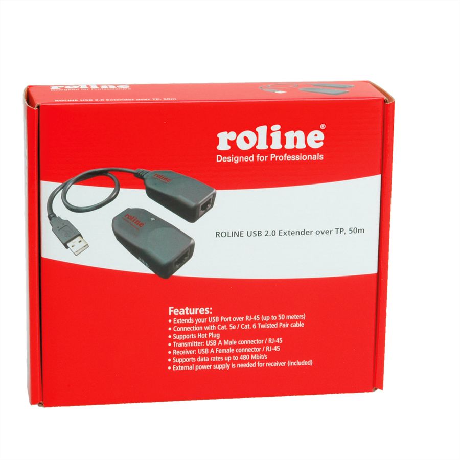 ROLINE USB 2.0 verlenging via RJ45, max. 50m