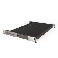 SCHROFF 19" Telescopic Shelf for Varistar, Novastar, Eurorack, 70 kg, RAL 7021, 800W 500D