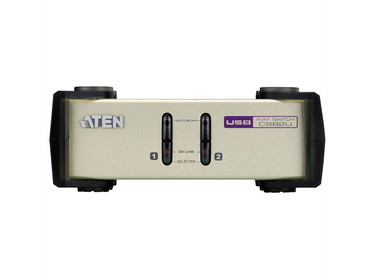 ATEN CS82U KVM Switch VGA, PS/2 + USB, 2-Poorts