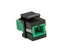 ROLINE Fiber Optic Keystone Jack, SC Simplex, Singlemode, OS2, APC