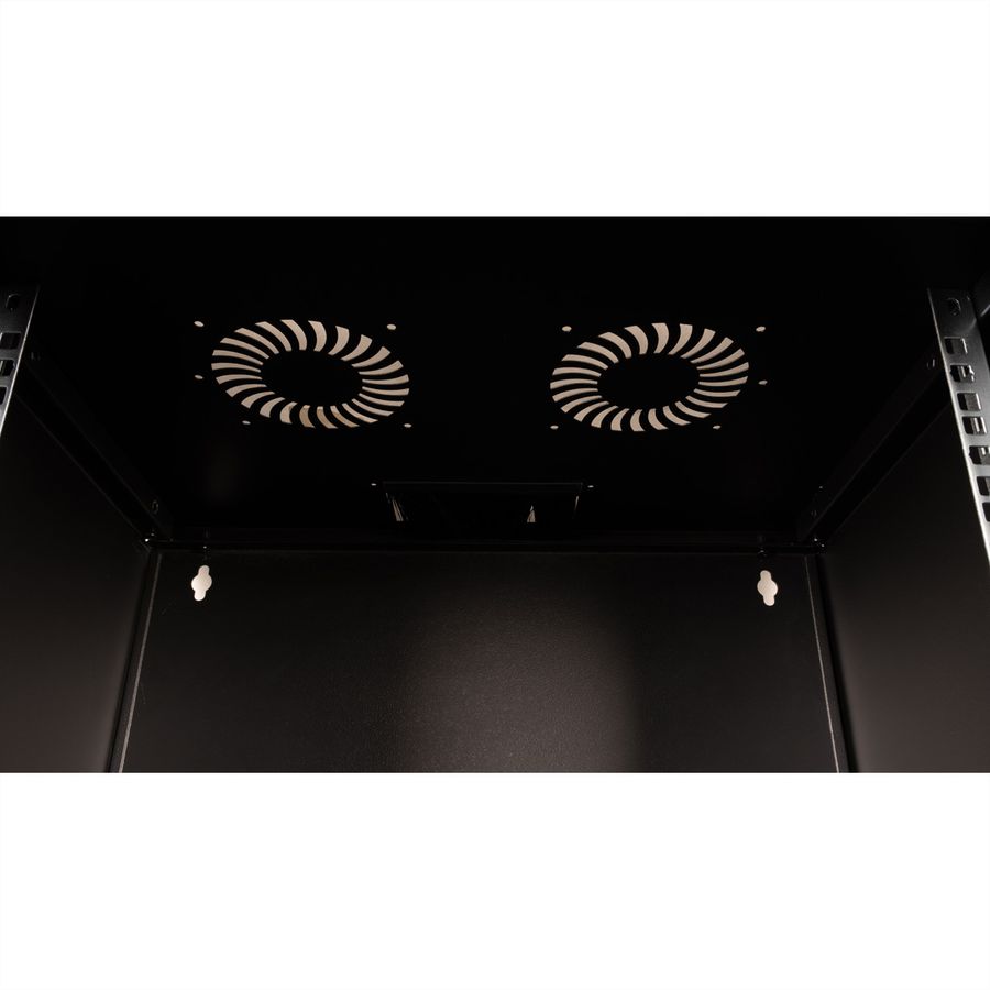 ROLINE 19-inch wandbehuizing Basic 9 U , 540x400 BxD Bouwpakket zwart