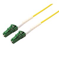 ROLINE Fibre Optic Jumper Cable 9/125µm, OS2, LC/LC, APC, simplex, LSOH, yellow, 1 m