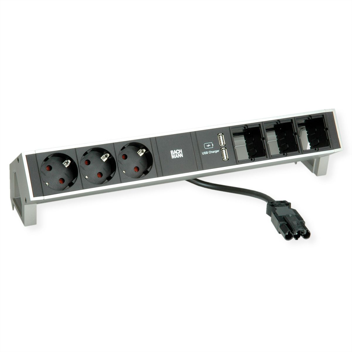 BACHMANN DESK2 2xCEE7/3 Strom 0,2m