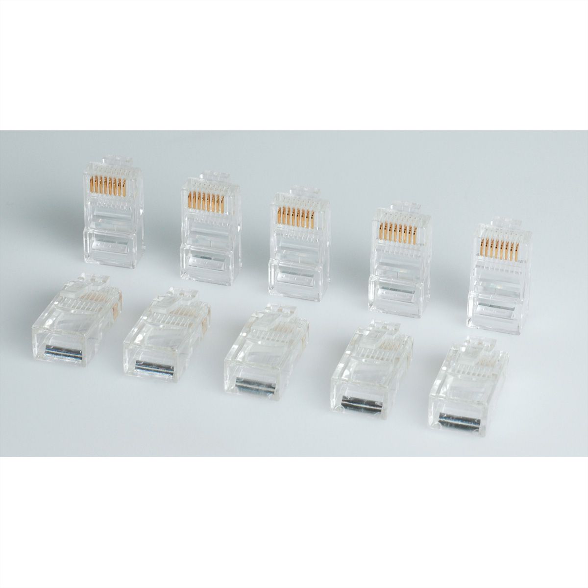 ROLINE modulaire connector niet afgeschermd, Cat.5e (klasse D), 10 stuks