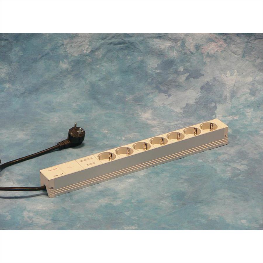 SCHROFF contactdooscontactdoos, SCHUKO, 7 contactdozen, 19", met onderdrukfilter