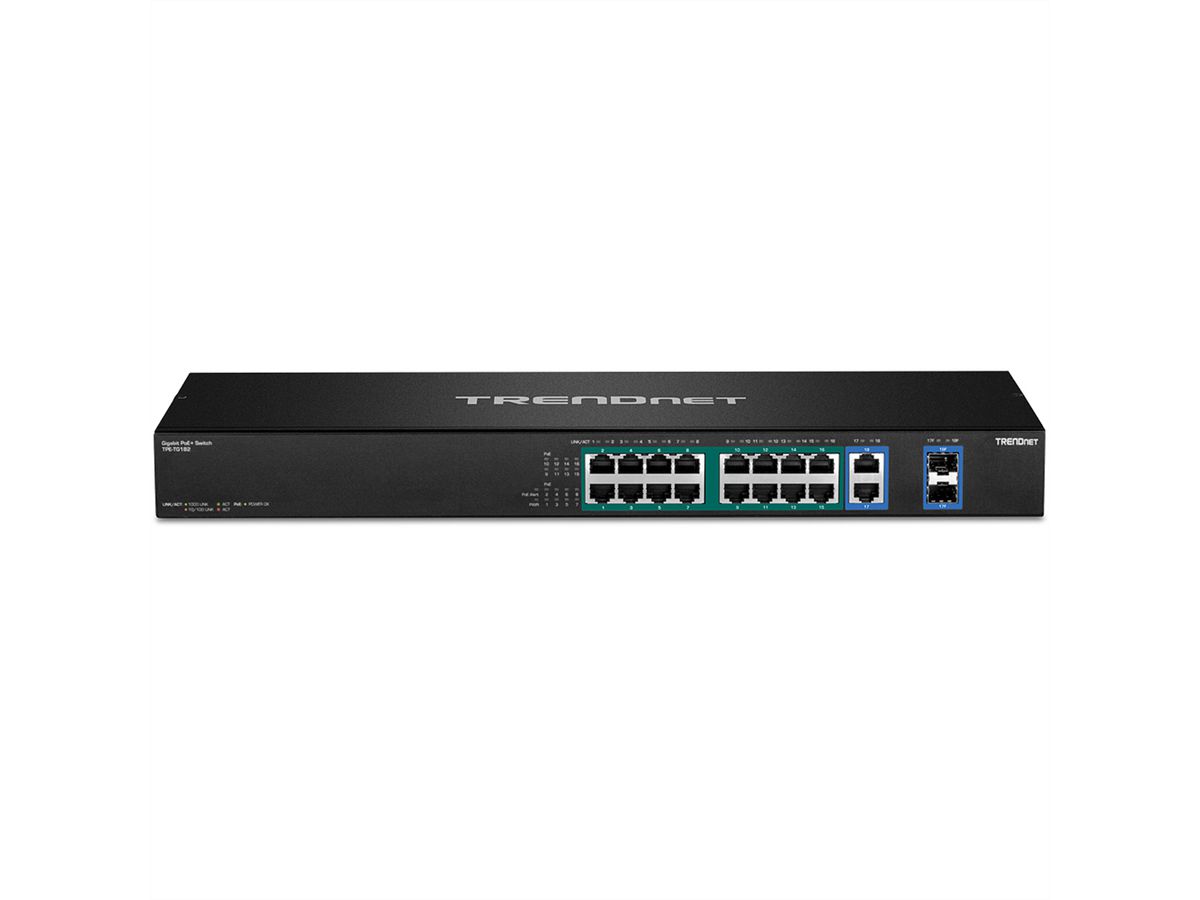 TRENDnet TPE-TG182F 18-poorts switch Gigabit High Power PoE+ 440W