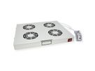 ROLINE 19-inch fan unit 4 fans, Thermostat grey